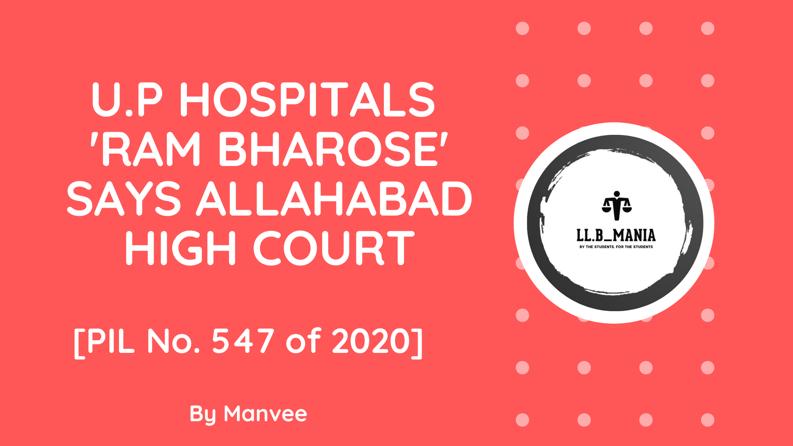 U.P Hospitals ‘Ram Bharose’ – Allahabad High Court